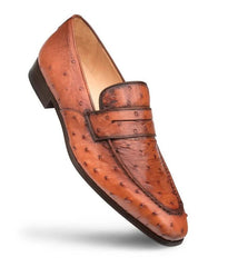 Mezlan Lisbon Brandy Genuine Ostrich Men’s Classic Slip On