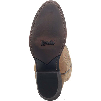 Bridget Tan Distressed Leather Boots by Laredo 3 51084_6_M  - from alligatorwarehouse.com