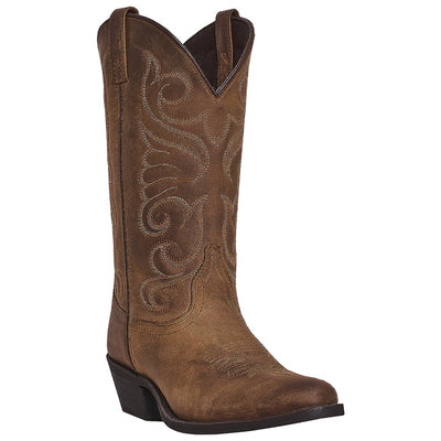 Bridget Tan Distressed Leather Boots by Laredo 1 51084_6_M  - from alligatorwarehouse.com