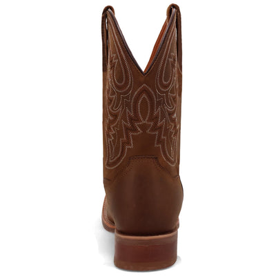 Dan Post Men's Brigston Brown Leather Broad Square Toe Western Boots 3 DP5172_7_D  - from alligatorwarehouse.com