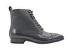 Brogue Cap Toe Leather Boot 3 KB524-15BLACK65  - from alligatorwarehouse.com