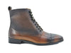 Brogue Cap Toe Leather Boot 5 KB524-15BLACK65  - from alligatorwarehouse.com