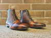 Brogue Cap Toe Leather Boot 6 KB524-15BLACK65  - from alligatorwarehouse.com