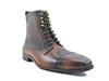 Brogue Cap Toe Leather Boot 7 KB524-15BLACK65  - from alligatorwarehouse.com