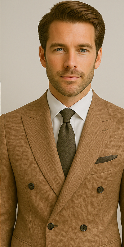 Wool Suit - Italian Made Business Suit by Statement Men's 100% Wool 2 Piece Double Breasted Suit - Subtle Windowpane 7 SD-104_Black_38R  - from alligatorwarehouse.com