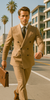 Wool Suit - Italian Made Business Suit by Statement Men's 100% Wool 2 Piece Double Breasted Suit - Subtle Windowpane 10 SD-104_Black_38R  - from alligatorwarehouse.com