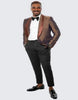 Mens Brown Paisley Hybrid Fit Tuxedo Jacket Wedding - Prom Tuxedo 2   - from alligatorwarehouse.com