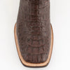 Ferinni Boot - Mens Dress Cowboy Boot  - Ferrini Men's Dakota Hornback Caiman Boots - Square Toe Handcrafted Brown 4 10493-09-080-D  - from alligatorwarehouse.com