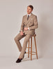 Mens Linen Suit For Beach Wedding - Summer  Suit in Brown 9 AT-2166  - from alligatorwarehouse.com