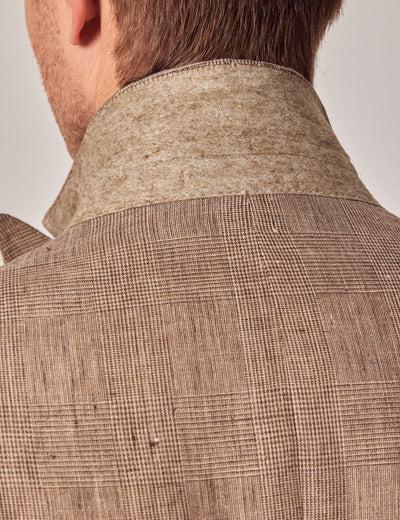 Mens Linen Suit For Beach Wedding - Summer  Suit in Brown 10 AT-2166  - from alligatorwarehouse.com