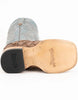 Ferrini Bronco Men's Print Pirarucu Fish Square Toe Boots Handcrafted Brown 6 43393-10-080-D  - from alligatorwarehouse.com