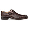 Gigolo Brown Crocodile Monk Strap Loafers By Mezlan Made In Spain Brand 3   - from alligatorwarehouse.com