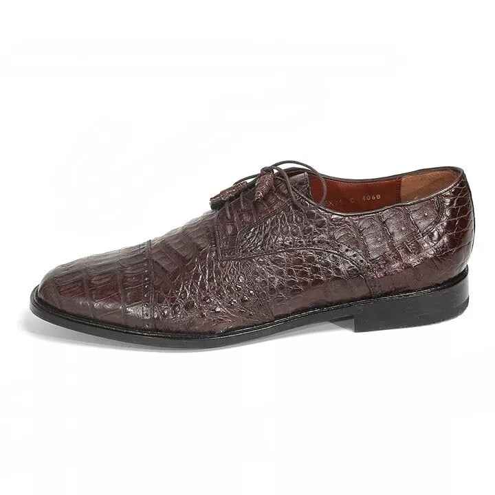 Los Altos Brown Genuine Caiman Oxford