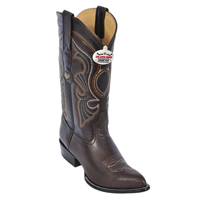 Los Altos Brown J Toe Goat Leather 1   - from alligatorwarehouse.com