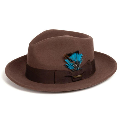 Fedora Hat in 10 Colors - 100% Australian Wool fabric 9   - from alligatorwarehouse.com