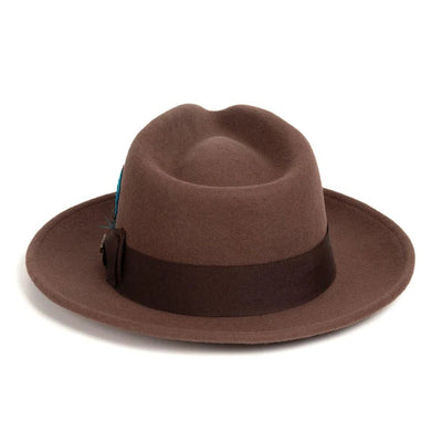 Fedora Hat in 10 Colors - 100% Australian Wool fabric 11   - from alligatorwarehouse.com