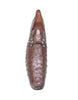 Los Altos Men's Brown Ostrich Quill Buckled Dress Loafers 4   - from alligatorwarehouse.com