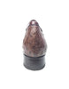 Los Altos Men's Brown Ostrich Quill Buckled Dress Loafers 5   - from alligatorwarehouse.com