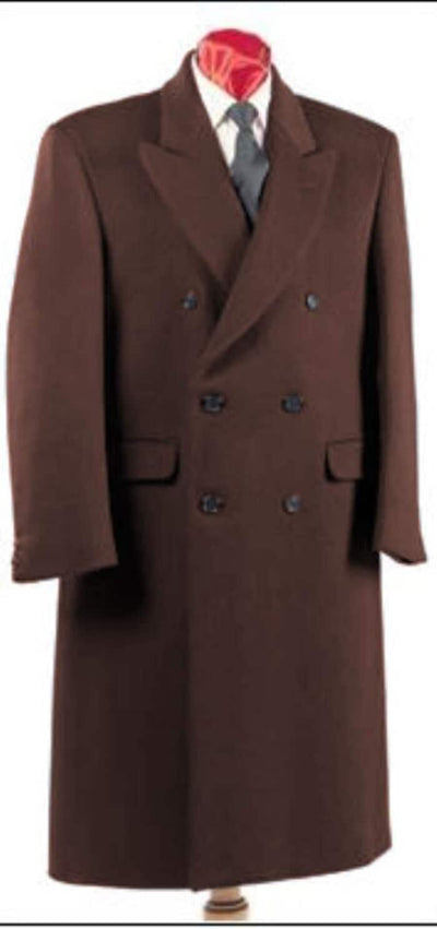 Authentic Fully Lined Double Breasted men's Wool Blend Long Dress Coat 1   - from alligatorwarehouse.com