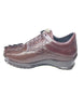 Los Altos Brown Perforated Crocodile Tail Sneakers 2   - from alligatorwarehouse.com