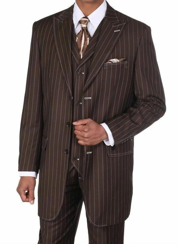 Brown Pinstripe - Zoot Suit