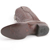 Los Altos Men's Brown Teju Lizard Round Toe Boots 2   - from alligatorwarehouse.com
