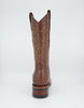 Los Altos Men's Leather Brown Wide Square Toe Rubber Sole Boot 4   - from alligatorwarehouse.com