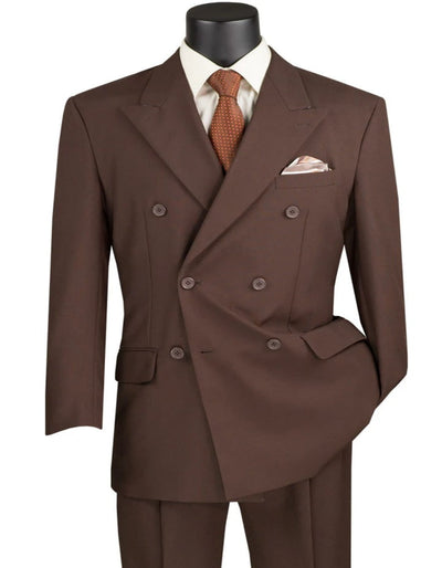 Pleated Suit - Mens Suits With Pleated Pant -  Regular Fit Suit - Brown Suit 1   - from alligatorwarehouse.com