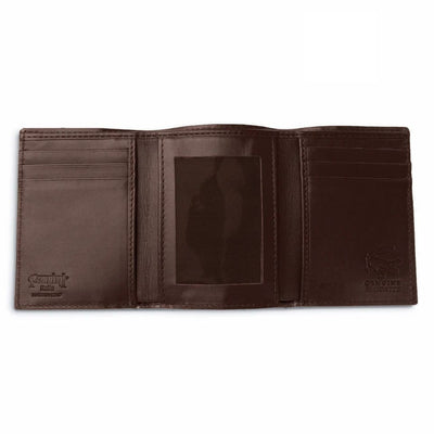 Ferrini Alligator Trifold Wallet Nicotine 2 ABTF-NI  - from alligatorwarehouse.com