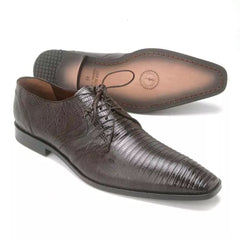 Los Altos Brown Genuine Teju Lizard Oxfords