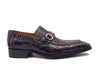 Buckle Loafer w Gator Embossed Leather 3 KS503-61EPURPLE7  - from alligatorwarehouse.com