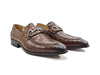 Buckle Loafer w Gator Embossed Leather 9 KS503-61EPURPLE7  - from alligatorwarehouse.com