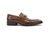Buckle Loafer w Gator Embossed Leather 10 KS503-61EPURPLE7  - from alligatorwarehouse.com