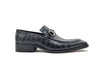 Buckle Loafer w Gator Embossed Leather 14 KS503-61EPURPLE7  - from alligatorwarehouse.com