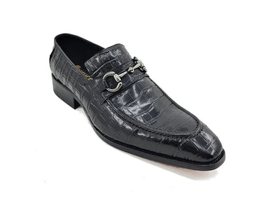 Buckle Loafer w Gator Embossed Leather 15 KS503-61EPURPLE75  - from alligatorwarehouse.com