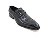 Buckle Loafer w Gator Embossed Leather 15 KS503-61EPURPLE7  - from alligatorwarehouse.com
