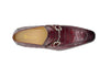 Buckle Loafer w Gator Embossed Leather 21 KS503-61EPURPLE7  - from alligatorwarehouse.com