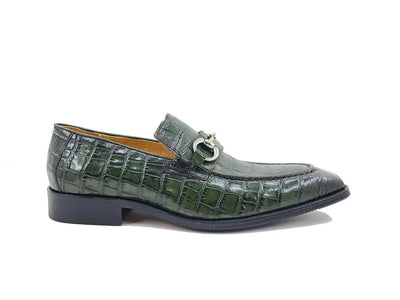 Buckle Loafer w Gator Embossed Leather 24 KS503-61EPURPLE75  - from alligatorwarehouse.com