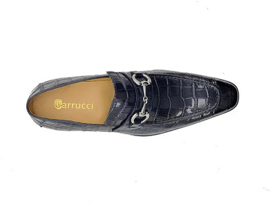 Buckle Loafer w Gator Embossed Leather 30 KS503-61EPURPLE75  - from alligatorwarehouse.com