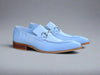 Buckle Loafer w Gator Embossed Leather 31 KS503-61EPURPLE7  - from alligatorwarehouse.com