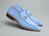 Buckle Loafer w Gator Embossed Leather 32 KS503-61EPURPLE7  - from alligatorwarehouse.com