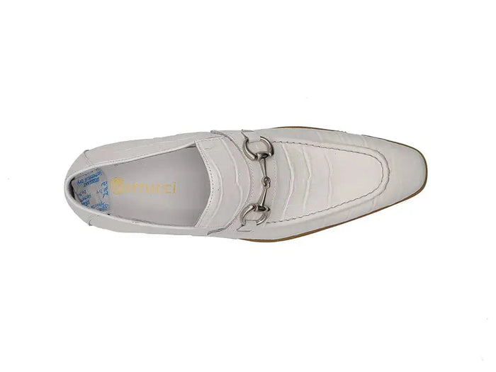 Carrucci Buckle Loafer: Gator Embossed Leather Loafer