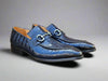 Buckle Loafer w Gator Embossed Leather 27 KS503-61EPURPLE7  - from alligatorwarehouse.com