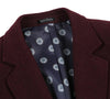 Burgundy Fall/Winter Essential Slim Fit Overcoat Wool Blend 6   - from alligatorwarehouse.com