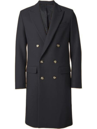 Men's Charcoal 44Inch Long Double Breasted Overcoat Winter Men's Topcoat Sale 1   - from alligatorwarehouse.com