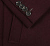 Burgundy Fall/Winter Essential Slim Fit Overcoat Wool Blend 3   - from alligatorwarehouse.com