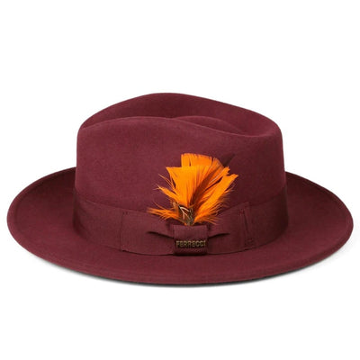 Fedora Hat in 10 Colors - 100% Australian Wool fabric 36   - from alligatorwarehouse.com