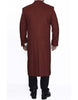 Mens Full Length Ankle length Top Coat / Wool Dress Burgundy Overcoat 3   - from alligatorwarehouse.com