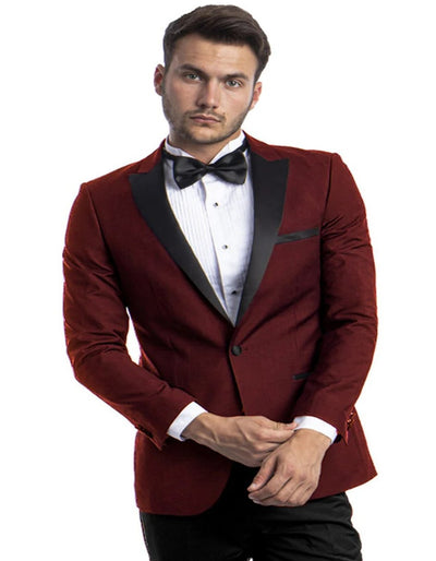 Mens Burgundy Prom Tuxedo - Maroon Wedding Dinner Peak Lapel Suit 2   - from alligatorwarehouse.com