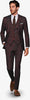 Mens 2 button Gangster Pinstripe Suit in Black & White 14   - from alligatorwarehouse.com